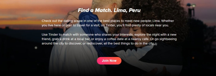 tinder in peru